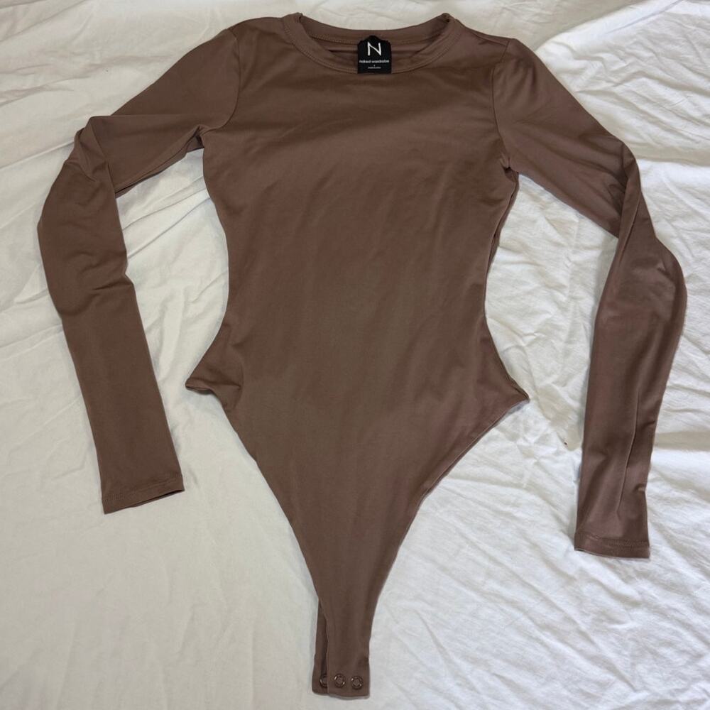 Naked Wardrobe Long Sleeve Bodysuit